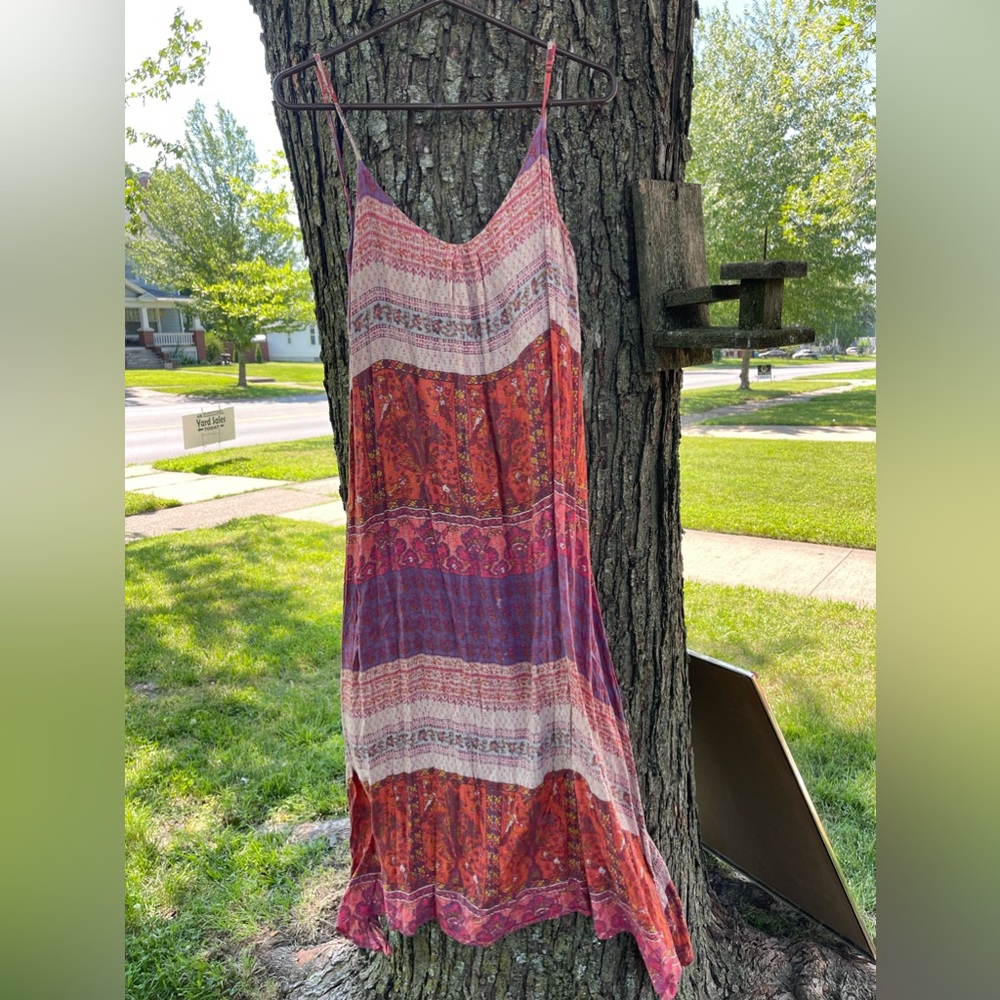 Ecote floral print spaghetti strap dress